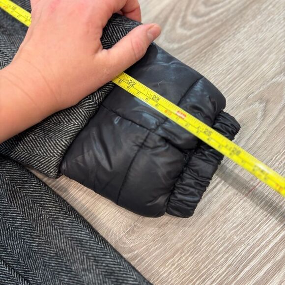 Soia & Kyo Gray Wool Herringbone Warm Coat Double lining sz XS - Picture 13 of 13